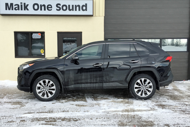 Toyota 2019 RAV4 with professional window tint in North Bay